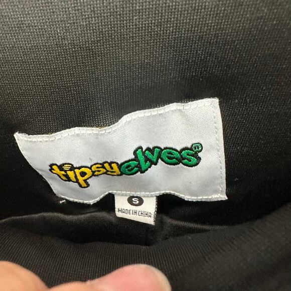 NWT Tipsy Elves Black Sequin High Waisted Leggings Pants sz S - Picture 5 of 6